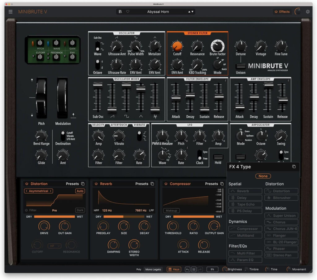 Arturia MiniBrute V Plugin