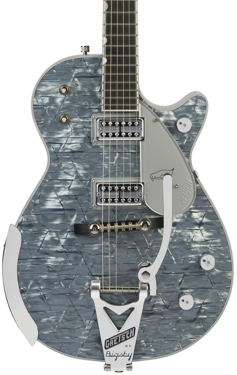 Gretsch Limited Edition G6134T-58 Penguin Electric Guitar in Light Blue Pearl - Image 1