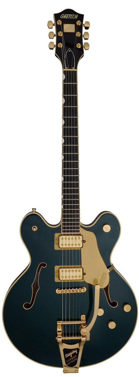 Gretsch Broadkaster LX Center Block Bigsby Guitar In Cadillac Green, Ebony Board - Image 5
