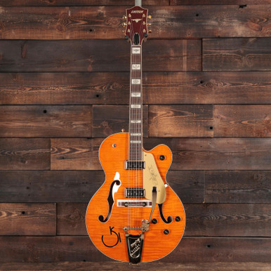G6120T-55 Vintage Select Edition 55 Chet Atkins Hollow Body with Bigsby TV Jones Vintage Orange Stain Lacquer - Image 6