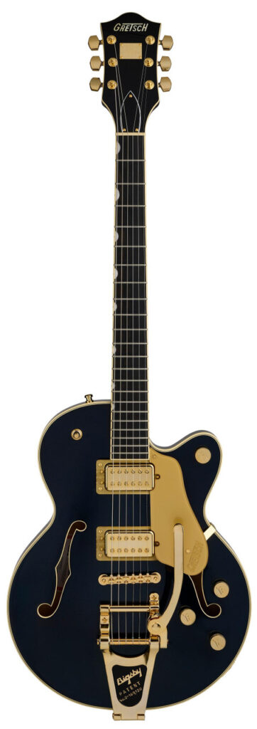 Gretsch Broadkaster Jr LX Center Block Bigsby Guitar In Midnight Sapphire, Ebony Board