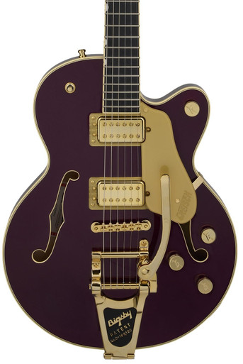 Gretsch Broadkaster Jr LX Center Block Bigsby Guitar In Blackberry, Ebony Board
