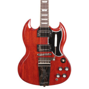 Epiphone Inspired by Gibson Custom 1964 SG Standard Reissue Electric Guitar with Maestro Vibrola in Cherry Red