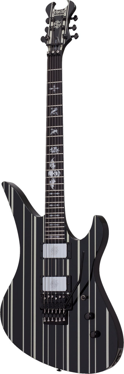 Schecter Synyster Gates Custom in Black/Silver with USA Pickups - Image 5