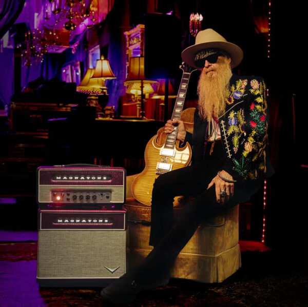 Magnatone Billy Gibbons Signature Super Fifteen Guitar Valve Amp Head in Chrome Grape - Image 5