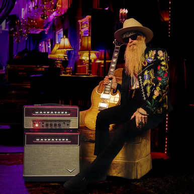 Magnatone Billy Gibbons Signature Baby M-80 Guitar Valve Amp Head in Chrome Grape - Image 2
