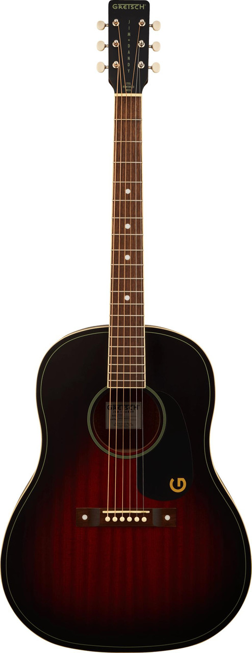 Gretsch Jim Dandy Dreadnought in Deep Cherry Burst - Image 5