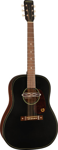 Gretsch Jim Dandy Deltoluxe Dreadnought Black Top - Image 6