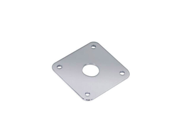 Guitar Jack Plate (Square Shape) in Chrome - Image 4