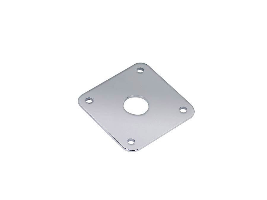 Guitar Jack Plate (Square Shape) in Chrome