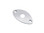 Guitar Jack Plate (Football Shape) in Chrome - Image 3