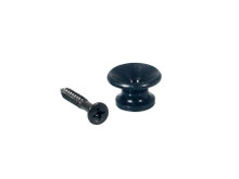Metal Guitar Strap Buttons 13mm in Black x2 (V-Model) - Image 2