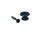 Metal Guitar Strap Buttons 13mm in Black x2 (V-Model) - Image 3