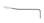Tremolo Arm with White Cap in Chrome - 5mm - Image 3
