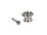 Metal Guitar Strap Buttons 14mm in Nickel x2 (V-Model) - Image 3