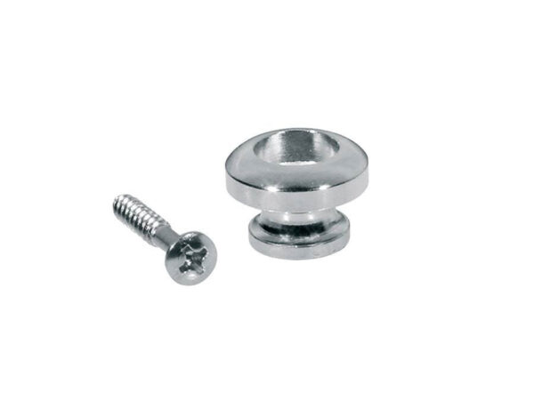 Metal Guitar Strap Buttons in Nickel x2 (Spherical Model) - Image 4
