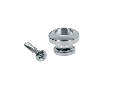 Metal Guitar Strap Buttons in Nickel x2 (Spherical Model)
