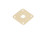 Boston Guitar Parts Jack Plate, Square, Plastic 34X34Mm, Flat, Ivory - Image 3