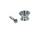 Metal Guitar Strap Buttons 14mm in Chrome x2 (V-Model) - Image 3