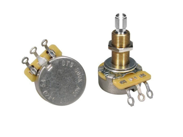 CTS 500K Audio Potentiometer with Long Bushing & Solid Shaft - Image 4