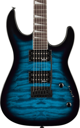 Jackson JS Series Dinky JS20 2PT in Transparent Blue Burst