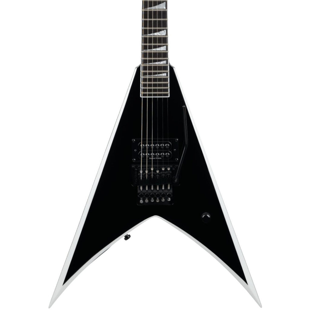 Jackson Pro Series Wes Borland Signature King V KV Electric Guitar in Black with White Bevels