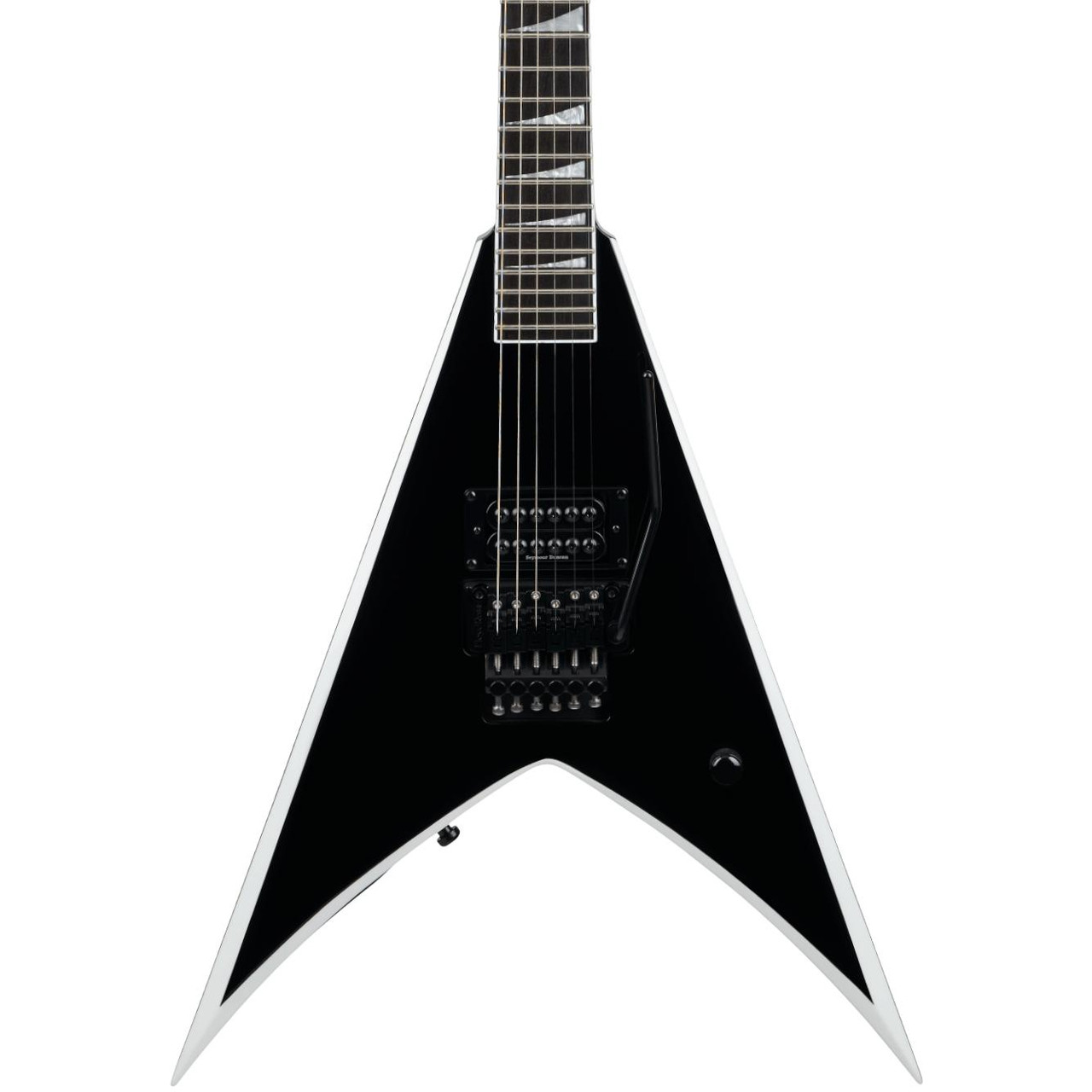 Jackson Pro Series Wes Borland Signature King V KV Electric Guitar in Black with White Bevels