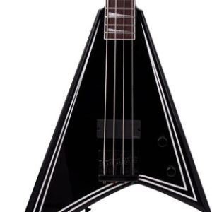 Jackson X Series RRB IV Rhoads Bass Guitar in Black with White Pinstripes