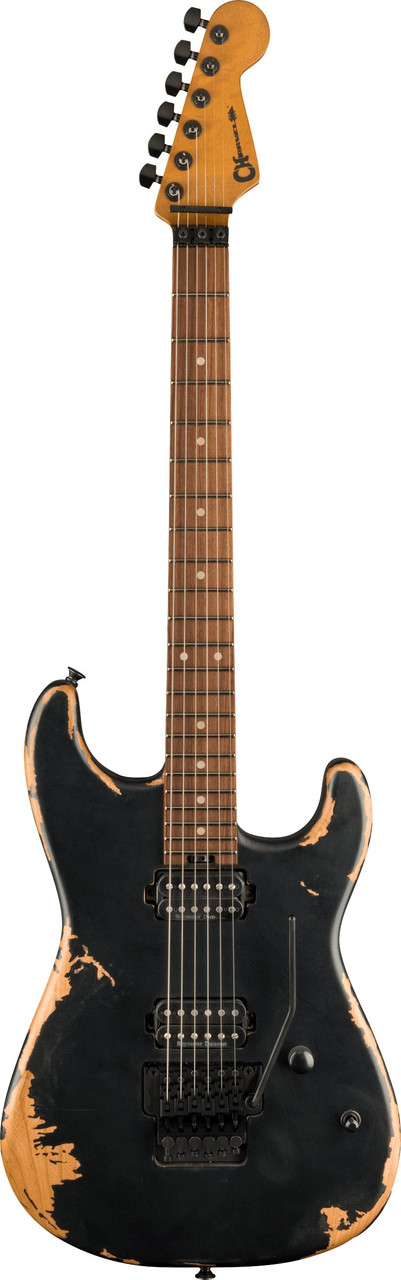 Charvel Pro-Mod Relic San Dimas Style 1 FR in Weathered Black - Image 5