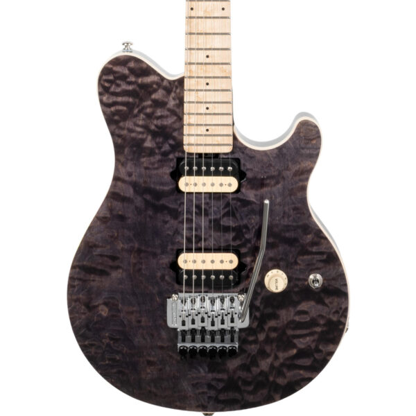 Music Man 30th Anniversary Axis Electric Guitar in Translucent Black Quilt