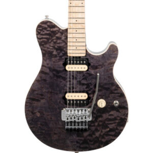 Music Man 30th Anniversary Axis Electric Guitar in Translucent Black Quilt