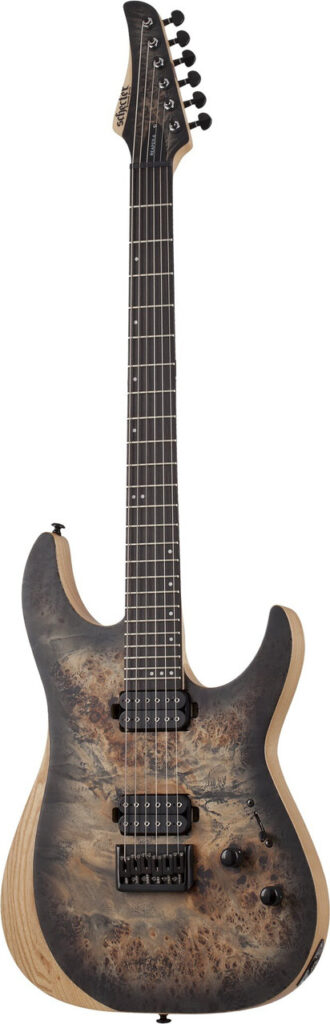 Schecter Reaper-6 in Charcoal Burst