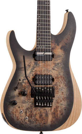 Schecter Reaper-6 FR S Left Handed in Charcoal Burst