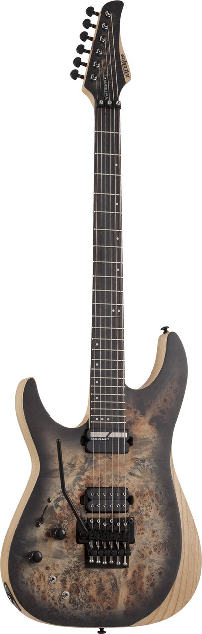 Schecter Reaper-6 FR S Left Handed in Charcoal Burst - Image 5