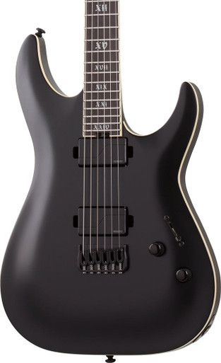 Schecter C-1 SLS Elite Evil Twin in Satin Black
