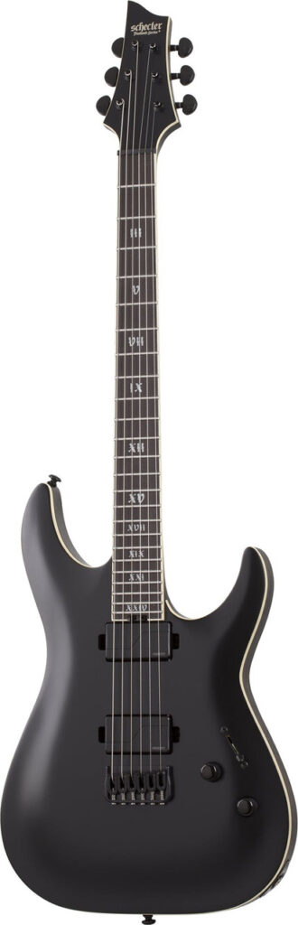 Schecter C-1 SLS Elite Evil Twin in Satin Black