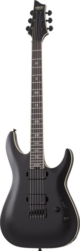 Schecter C-1 SLS Elite Evil Twin in Satin Black - Image 2