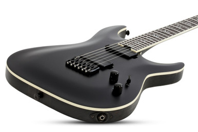 Schecter C-1 SLS Elite Evil Twin in Satin Black - Image 6