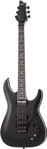 Schecter C-1 FR S SLS Elite Evil Twin in Satin Black - Image 2