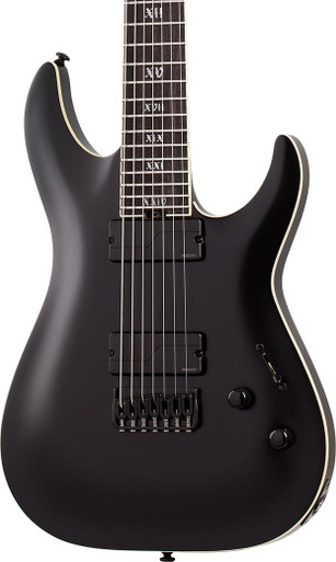 Schecter C-7 SLS Elite Evil Twin in Satin Black