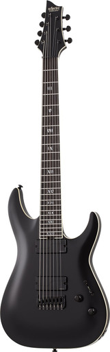 Schecter C-7 SLS Elite Evil Twin in Satin Black - Image 2