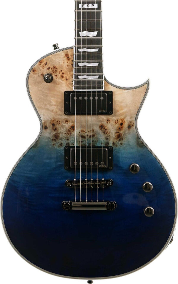 ESP E-II Eclipse Electric Guitar in Blue Natural Fade