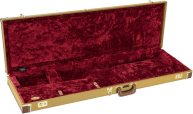 Fender Classic Series Wood Case for Precision Bass/Jazz Bass in Tweed - Image 2