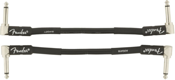 Fender Professional Series Instrument Cable 2-Pack Angle/Angle 6" in Black - Image 5
