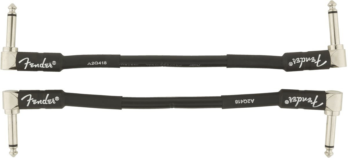 Fender Professional Series Instrument Cable 2-Pack Angle/Angle 6" in Black - Image 5
