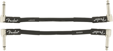 Fender Professional Series Instrument Cable 2-Pack Angle/Angle 6" in Black - Image 2