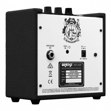 Orange Crush Mini 3w Amp in Black - Image 6