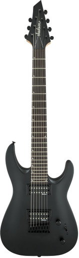 Jackson JS227T Dinky 7-String in Satin Black with Amaranth Fretboard - Image 2