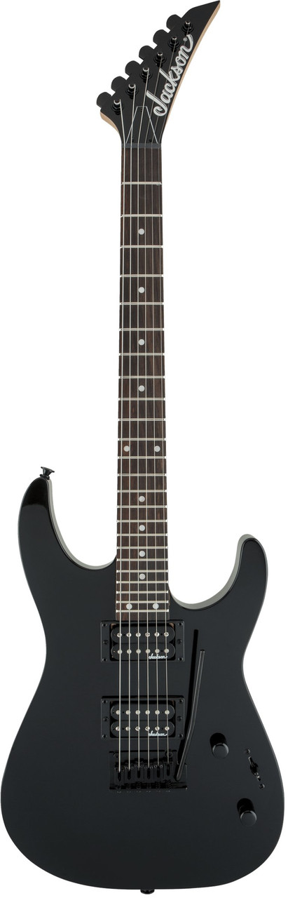 Jackson Guitar JS12 Dinky 24-Fret in Black with Amaranth Fretboard - Image 5