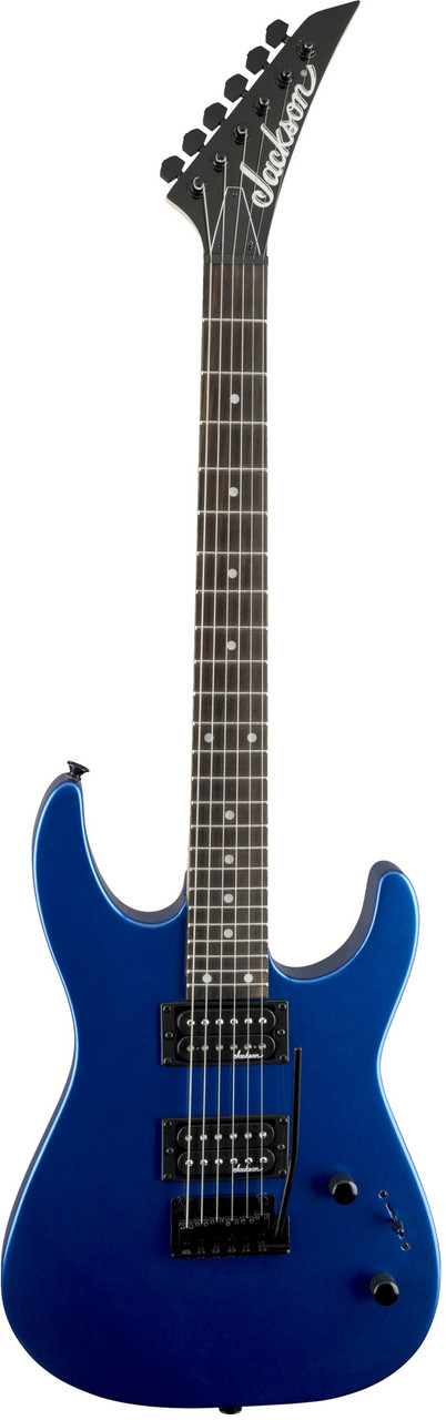 Jackson JS12 Dinky in Metallic Blue with Amaranth Fretboard - Image 5